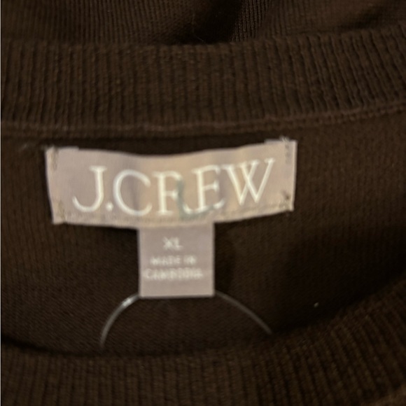 J. Crew Carolyn Fitted Crewneck Sweater in Merino Wool in French Press XL. NWT - Picture 7 of 12